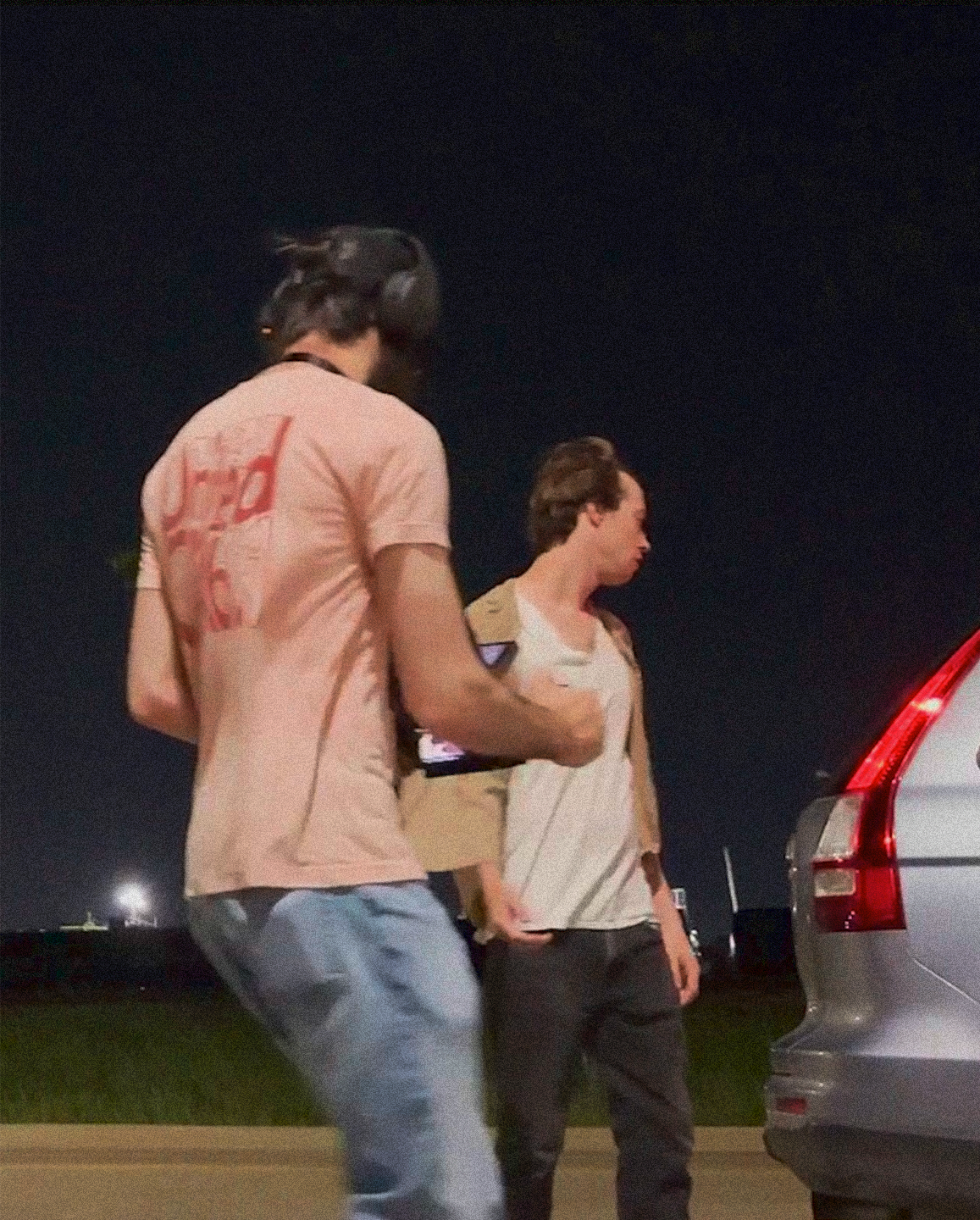 Michael Saye directing The Thrill of Speed at night